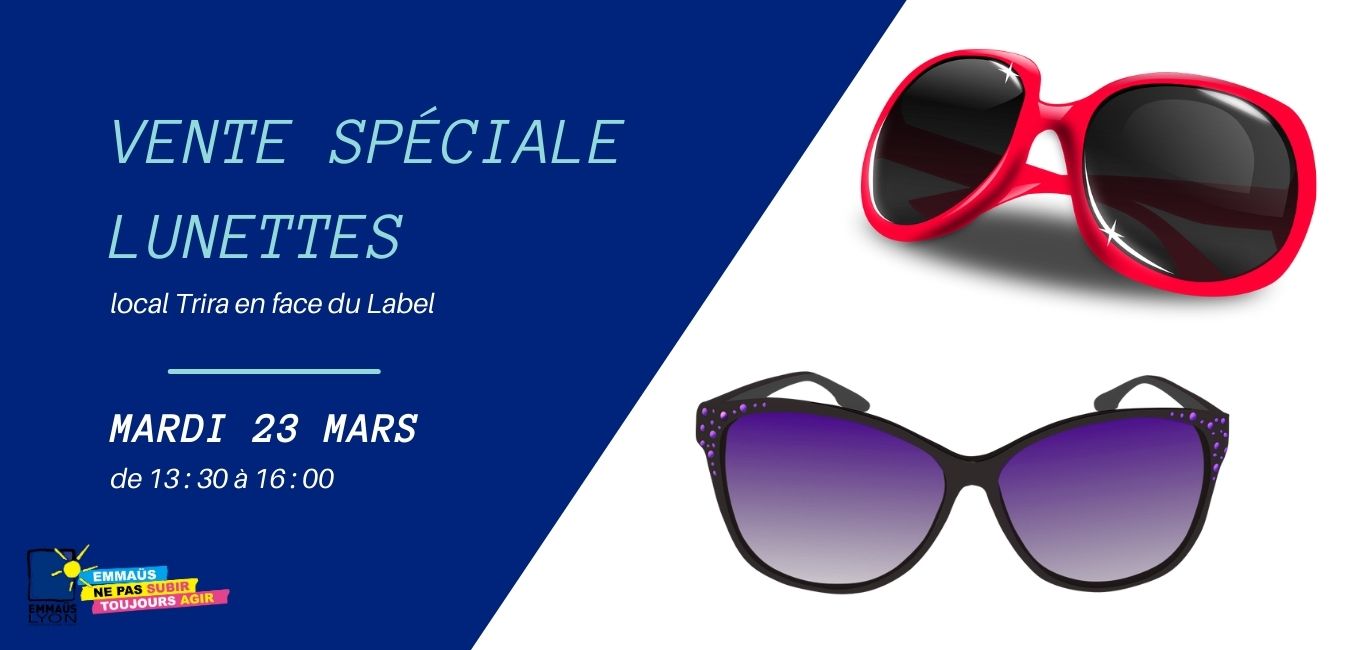 vente spéciale lunettes